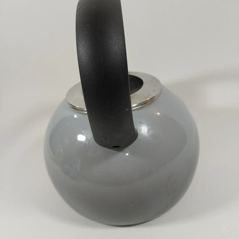 Chantal‎ Classic Stovetop Tea Kettle Gray Ombre Illusion Whistling Pre-owned